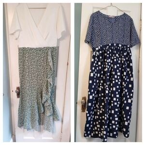 +3/$8 Large Womens Dresses Flowy Summer Patterened Flower Floral